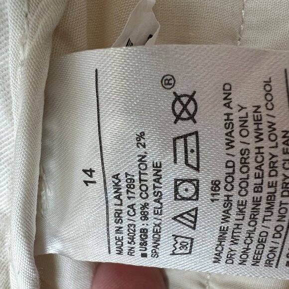 Banana Republic Ultra High-Rise Authentic Chino Pants Beige Size 14 NWT - Picture 11 of 12